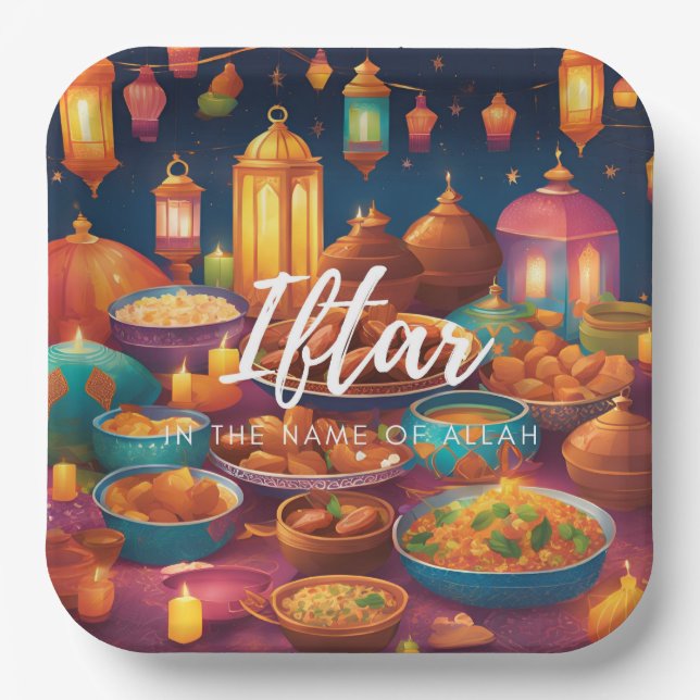 Iftar Disposable Paper Plate (Front)