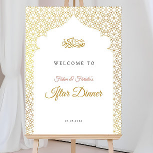 Iftar Welcome Sign, Eid Dinner Welcome Poster, Ram Foam Board