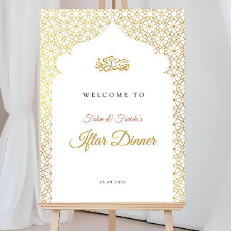 Iftar Welcome Sign, Eid Dinner Welcome Poster, Ram Foam Board