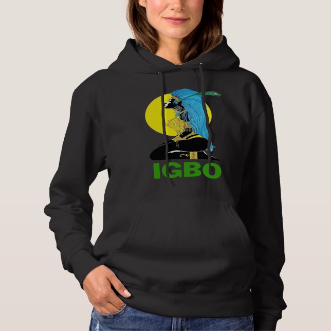 Igbo Girl  Cute Nigerian Girl Of Nigeria Hoodie (Front)