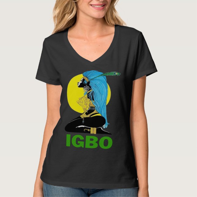 Igbo Girl  Cute Nigerian Girl Of Nigeria T-Shirt (Front)