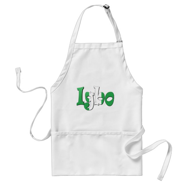 Igbo (Nigerian Flag) Adult Apron (Front)