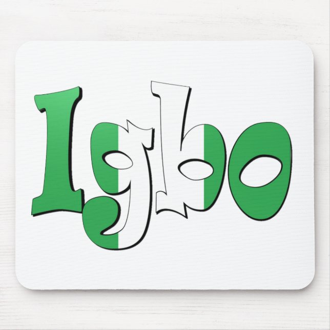 Igbo (Nigerian Flag) Mouse Pad (Front)