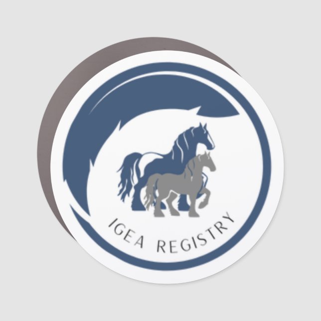IGEA LOGO CAR MAGNET (Front)
