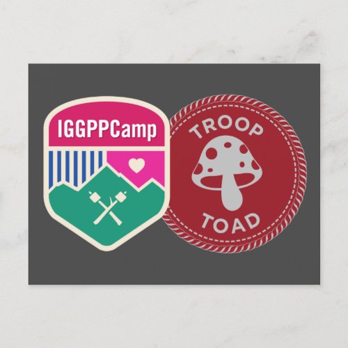 IGGPPCamp 2022 Troop Pride Postcard red