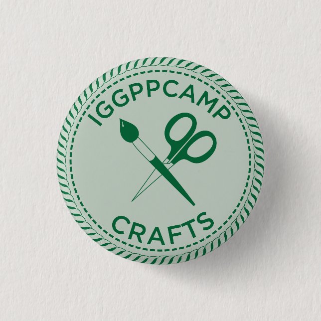IGGPPCamp Crafts Badge Button (Front)