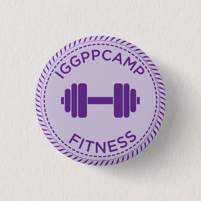 IGGPPCamp Fitness Badge Button (Front)