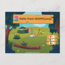 IGGPPCamp Greetings Postcard