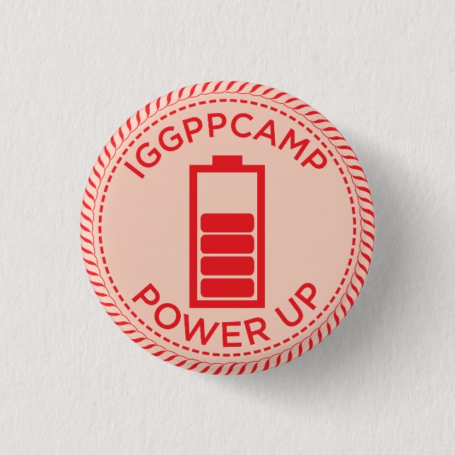 IGGPPCamp Power Up Badge Button (Front)