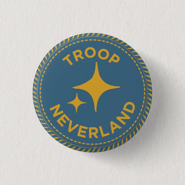 IGGPPCamp Troop Neverland Button (Front)