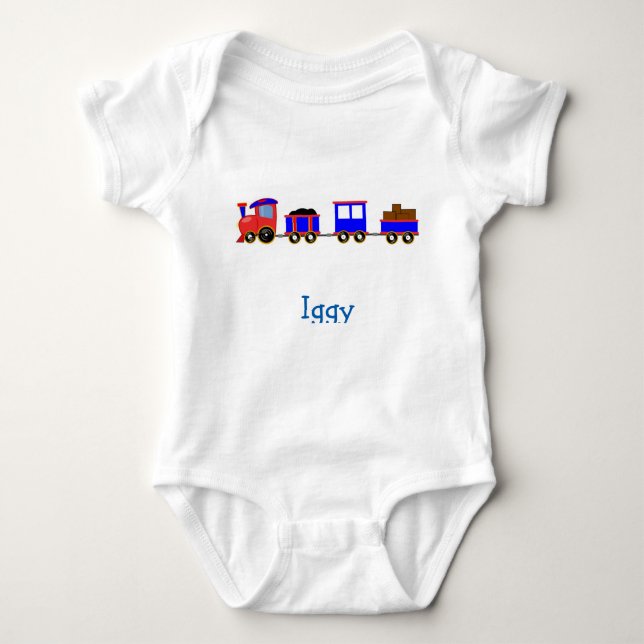 IGGY baby boy name clothing funny cute Baby Bodysuit (Front)