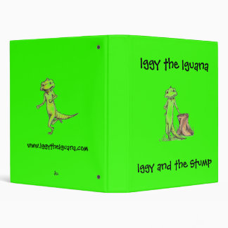 Iggy leaning, Iggy the Iguana 3 Ring Binder