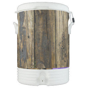 Igloo Beverage Cooler - Ten Gallon Barn Wood Deco
