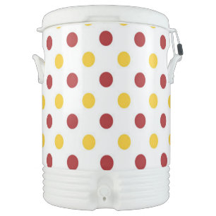 Igloo Beverage Cooler Ten Gallon/Polka Dots