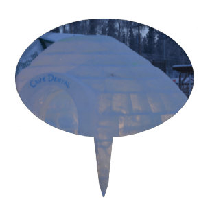 Igloo cake topper