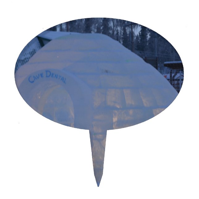 Igloo  cake topper (Front)