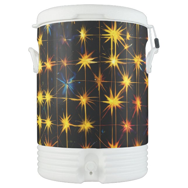 Igloo Half Gallon Beverage Cooler with Stars Desig (Front)