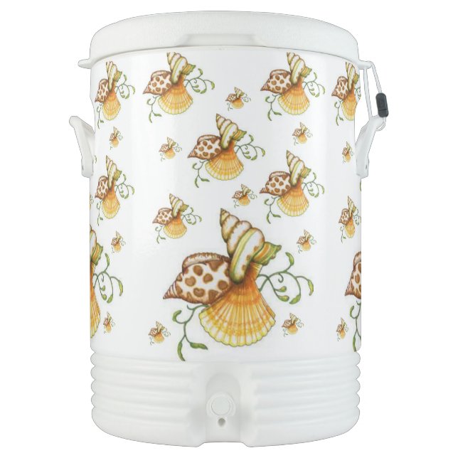 Igloo Half Gallon Cooler Beach Shells  (Front)