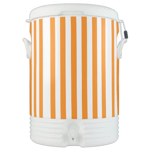 Igloo Half Gallon Cooler Orange &amp; White Stripe