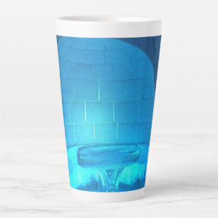 Igloo Room at Hotel de Glace, Quebec, Canada Latte Mug