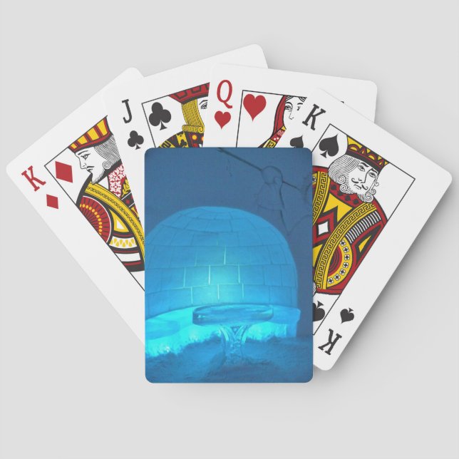 Igloo Room at Hotel de Glace, Quebec, Canada Poker Cards (Back)