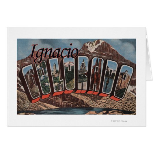 Ignacio, Colorado - Large Letter Scenes Cards (Front Horizontal)