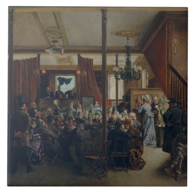 Ignacio de Leon y Escosura - Auction Sale Ceramic Tile (Front)