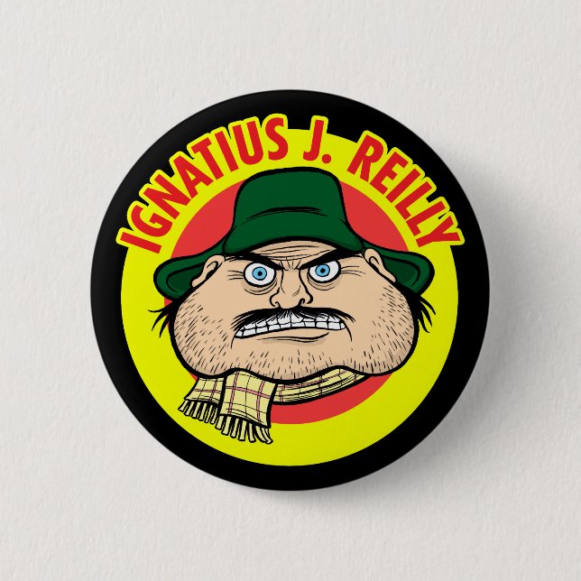 Ignatius J. Reilly Pinback Button (Front)