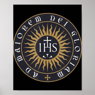 Ignatius of Loyola Society of Jesus Catholic T-Shi Poster