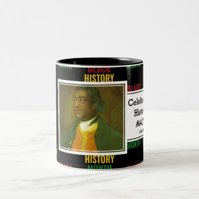 IGNATIUS SANCHO Personalized | Black History Month Two-Tone Coffee Mug (Center)