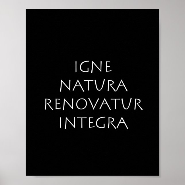 Igne natura renovatur integra poster (Front)