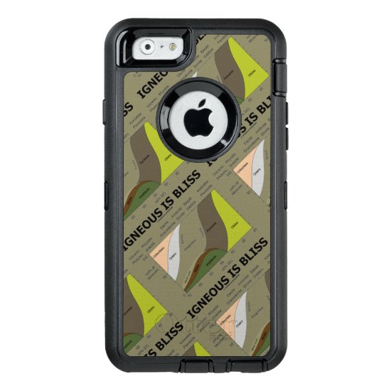 Igneous Is Bliss Geology Humor Geochemistry OtterBox Defender iPhone Case