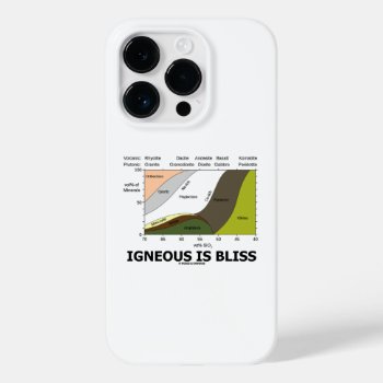 Igneous Is Bliss Silica Content Geology Humor Case-mate Iphone 14 Pro Case by wordsunwords at Zazzle