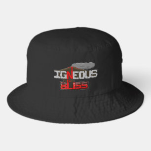 Igneous is Bliss Volcano Print Bucket Hat