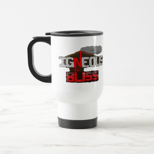 Igneous is Bliss Volcano Travel Mug (Left)