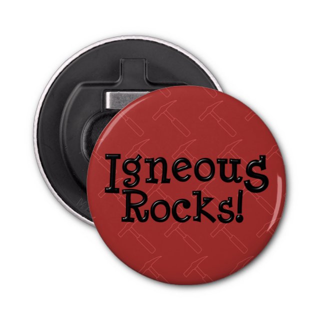 Igneous Rocks! Bottle Opener (Front)