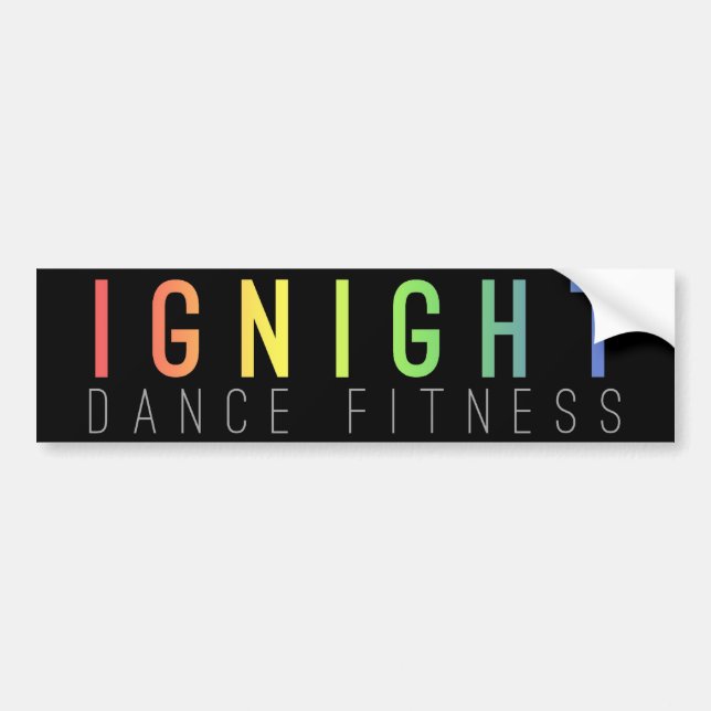 Ignight Dance Fitness Bumper Sticker (Front)