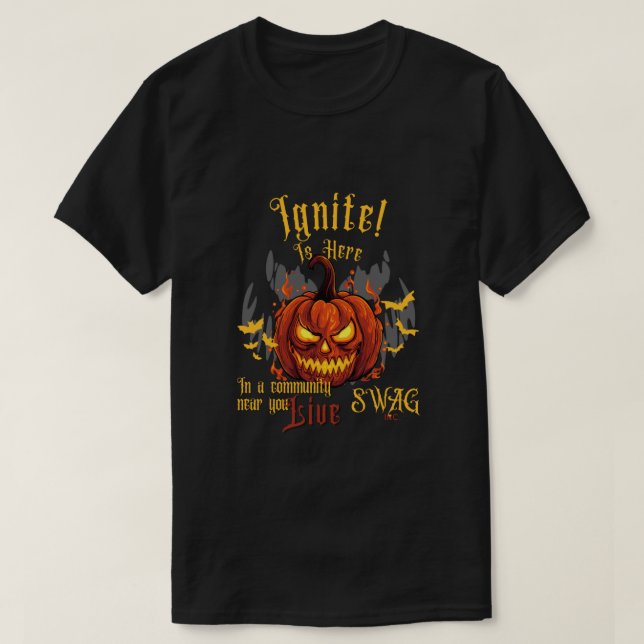 IGNITE! Halloween Themed Tee (Design Front)