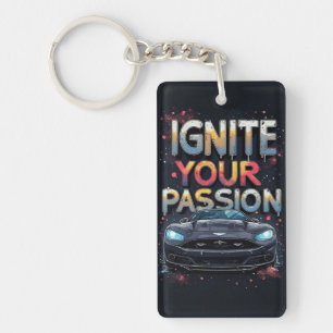 🔥 Ignite Passion Luxury Sports Car Color Splash  Keychain