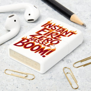 Ignite Rapidly, Silent Blast Zippo Lighter