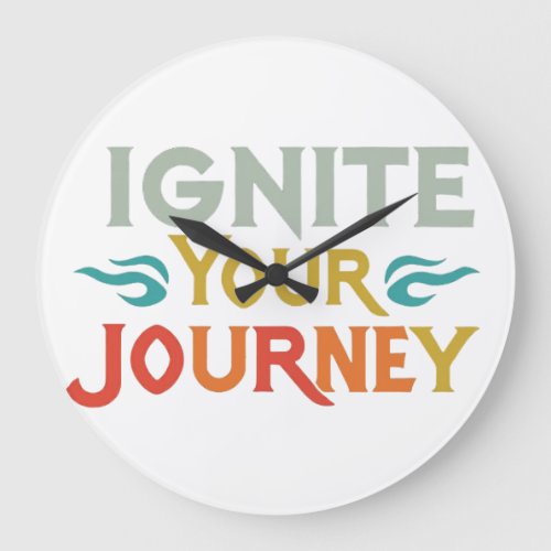 Ignite Your Journey T_Shirt Large Clock