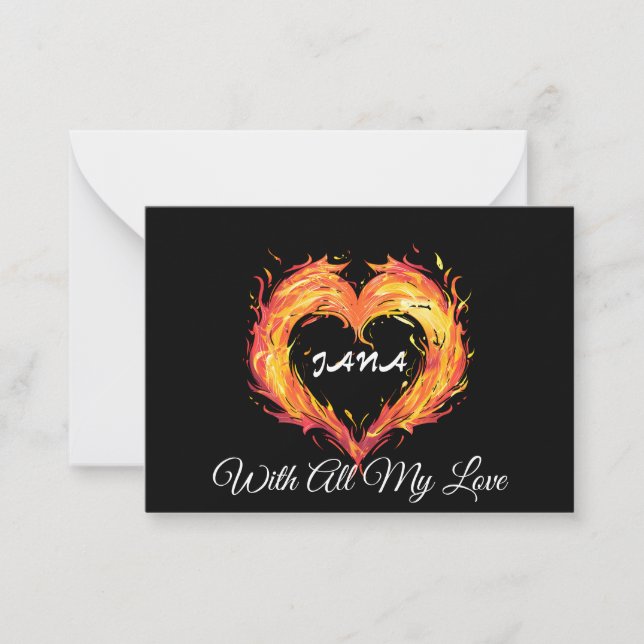 Ignite Your Love Note Card (Front)