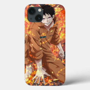 Ignite Your Style: Shinra Kusakabe Fire Force Anim iPhone 13 Case