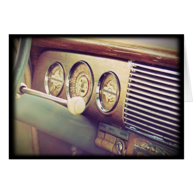 "Ignition" Antique Classic Car Cards (Front Horizontal)