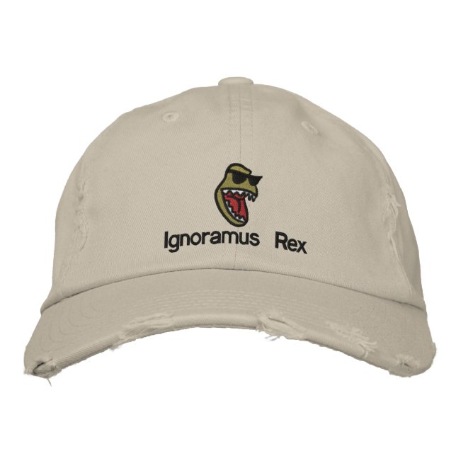 Ignoramus Rex Embroidered Baseball Hat (Front)
