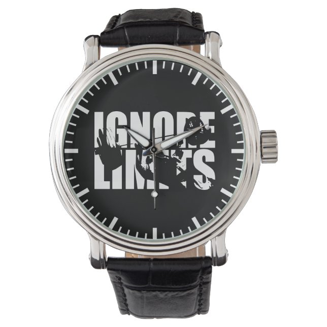 Ignore Limits - Bench Press - Workout Motivational Watch (Front)