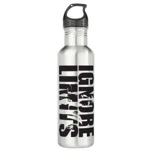 IGNORE LIMITS - Deadlift - Workout Motivational Water Bottle