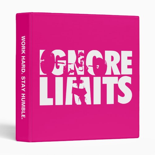 IGNORE LIMITS _ Womens Weightlifting Motivational Binder
