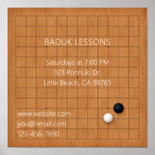 Igo Baduk Weiqi Event or Business Promotional Poster