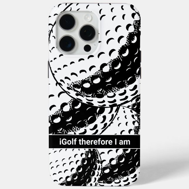 iGolf Abstract Funny Golf Humor Case-Mate iPhone Case (Back)